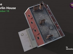 The Berlin House Number 18 - PBR Model 3D
