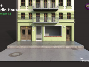 The Berlin House Number 18 - PBR Model 3D