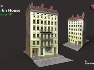 The Berlin House Number 18 - PBR 3D Model