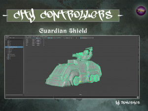 City Controllers - Guardian Shield - PBR 3D Model