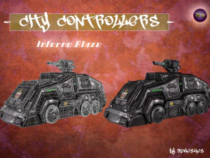 City Controllers - Inferno Blaze - PBR 3D Model