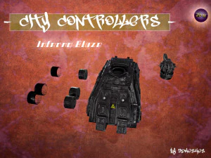 City Controllers - Inferno Blaze - PBR 3D Model
