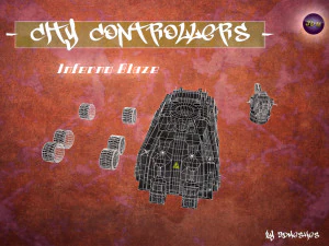 City Controllers - Inferno Blaze - PBR 3D Model