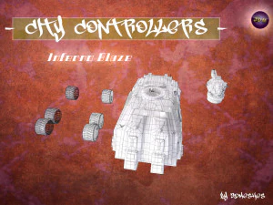 City Controllers - Inferno Blaze - PBR 3D Model