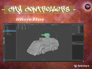 City Controllers - Inferno Blaze - PBR 3D Model