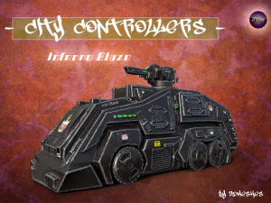City Controllers - Inferno Blaze - PBR 3D Model