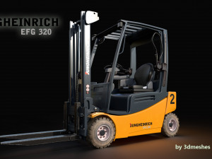 Jungheinrich - EFG320 Electro Forklift - PBR 3Dモデル
