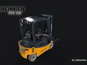 Jungheinrich - EFG320 Electro Forklift - PBR 3D Model
