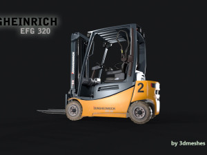Jungheinrich - EFG320 Electro Forklift - PBR 3D Model