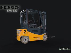 Jungheinrich - EFG320 Electro Forklift - PBR 3D Model
