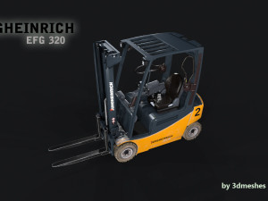 Jungheinrich - EFG320 Electro Forklift - PBR 3D Model