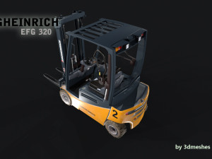 Jungheinrich - EFG320 Electro Forklift - PBR 3D Model