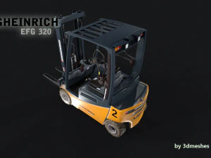 Jungheinrich - EFG320 Electro Forklift - PBR 3D Model