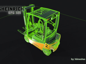 Jungheinrich - EFG320 Electro Forklift - PBR 3D Model