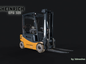 Jungheinrich - EFG320 Electro Forklift - PBR 3D Model