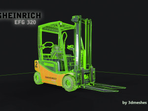 Jungheinrich - EFG320 Electro Forklift - PBR 3D Model