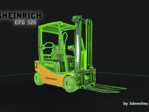 Jungheinrich - EFG320 Electro Forklift - PBR 3D Model