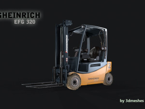 Jungheinrich - EFG320 Electro Forklift - PBR 3D Model