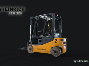 Jungheinrich - EFG320 Electro Forklift - PBR 3D Model