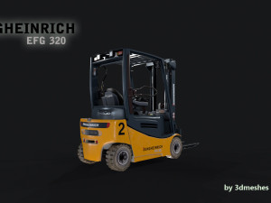 Jungheinrich - EFG320 Electro Forklift - PBR 3D Model