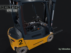 Jungheinrich - EFG320 Electro Forklift - PBR 3D Model