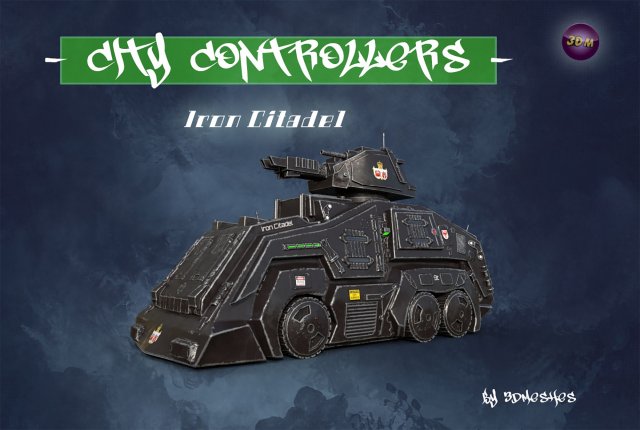 City Controllers - Iron Citadel - PBR Model 3D .c4d .max .obj .3ds .fbx .stl .blend 