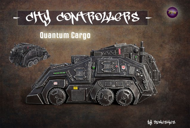 City Controllers - Quantum Cargo - PBR 3D Модель .c4d .max .obj .3ds .fbx .stl .blend 