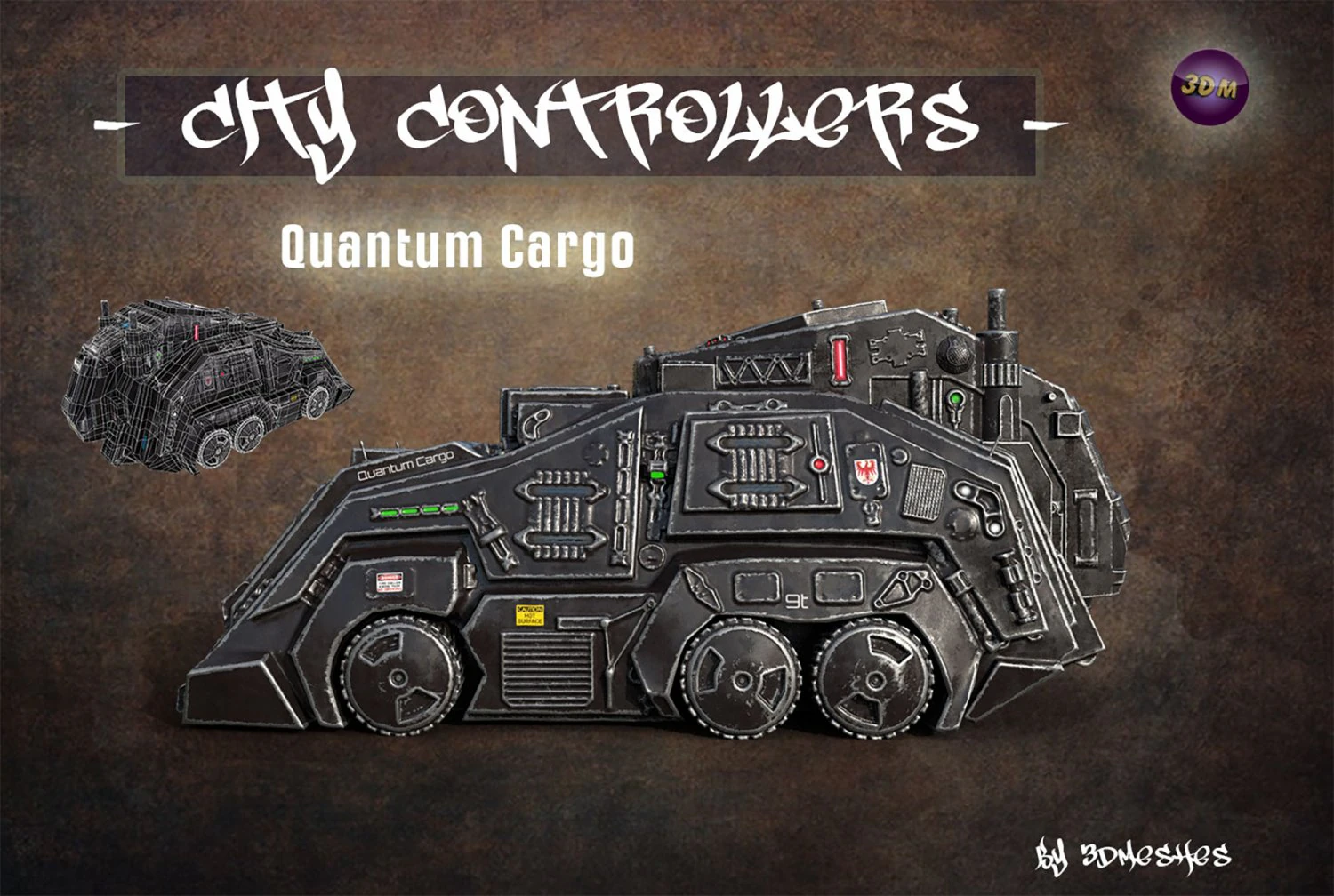 City Controllers - Quantum Cargo - PBR 3D Model .c4d .max .obj .3ds .fbx .stl .blend 