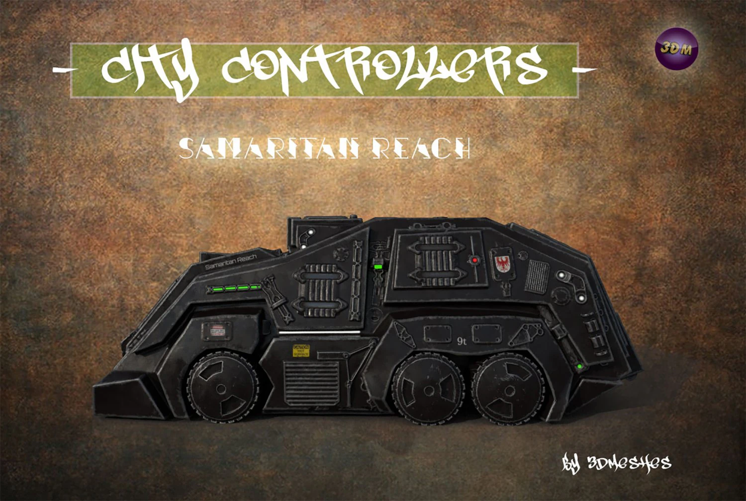 City Controllers -Samaritan Reach - PBR 3D Model .c4d .max .obj .3ds .fbx .stl .blend