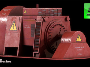 Wasserwerk T740 - PBR 3D Model