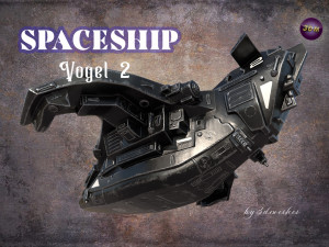 Spaceship - Vogel 2 - PBR 3D Модель