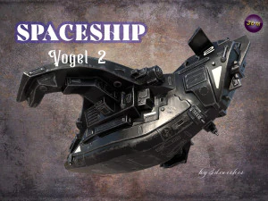 Nave espacial - Vogel 2 - PBR Modelo 3D