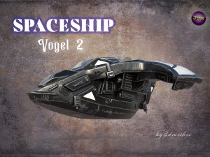 Spaceship - Vogel 2 - PBR 3D 모델