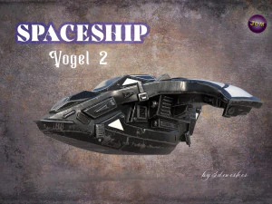 Spaceship - Vogel 2 - PBR 3D Model
