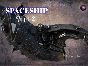 Spaceship - Vogel 2 - PBR 3D Model