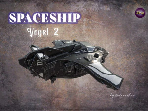 Spaceship - Vogel 2 - PBR 3D Model