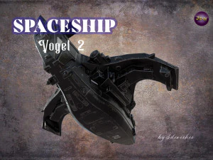 Spaceship - Vogel 2 - PBR 3D Model