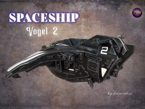 Spaceship - Vogel 2 - PBR 3D 모델