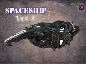Spaceship - Vogel 2 - PBR 3D Model