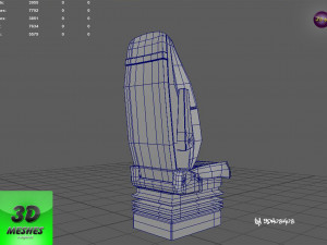Truck Seat 1 - PBR 3Dモデル