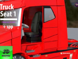 Truck Seat 1 - PBR 3Dモデル