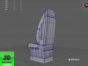 Truck Seat 1 - PBR 3Dモデル