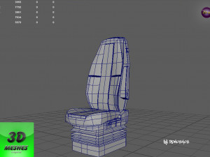 Truck Seat 1 - PBR 3Dモデル