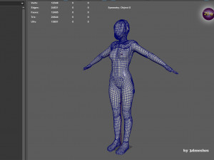 Girl Dog Bot - PBR 3D Model