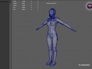 Girl Dog Bot - PBR 3D Model