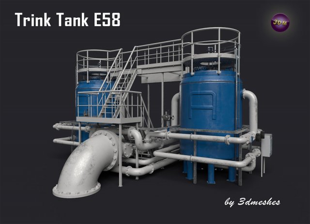 Trinktank Berlin Friedrichshain - PBR 3Dモデル .c4d .max .obj .3ds .fbx .stl .blend 