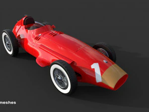 Maserati 250F Grand Prix - PBR 3D Model