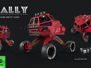 RALLY - Earth Toad - PBR 3D Model