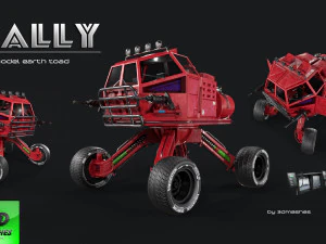 RALLY - Sapo de Tierra - PBR Modelo 3D