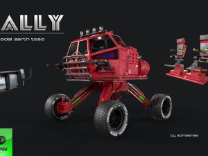 RALLY - Earth Toad - PBR 3D Model